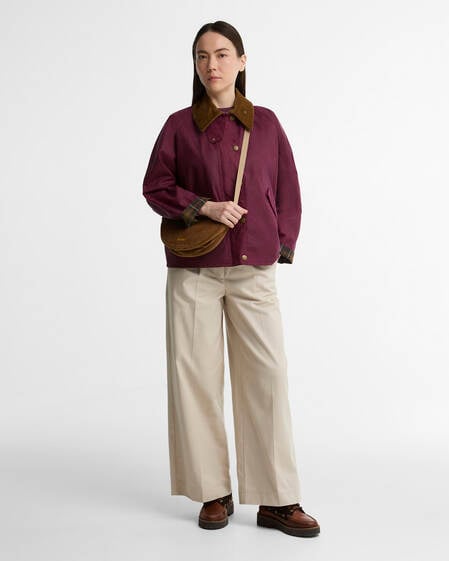 Women's Transport Waxed Jacket Wine/Classic