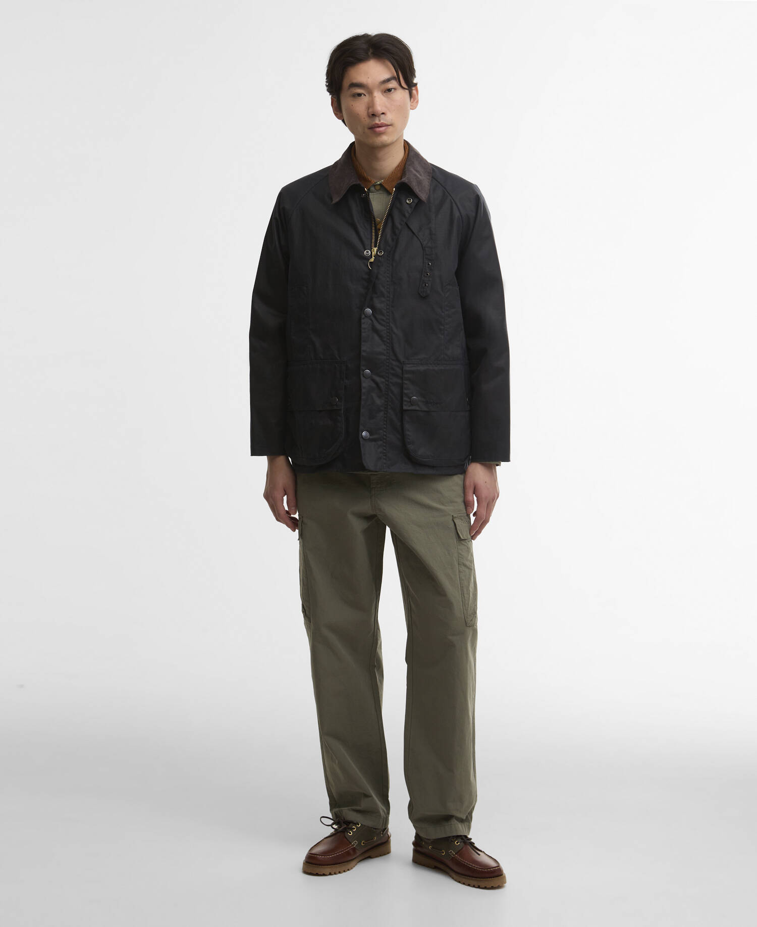 Modified Beaufort Spectator Waxed Jacket Navy image number 1