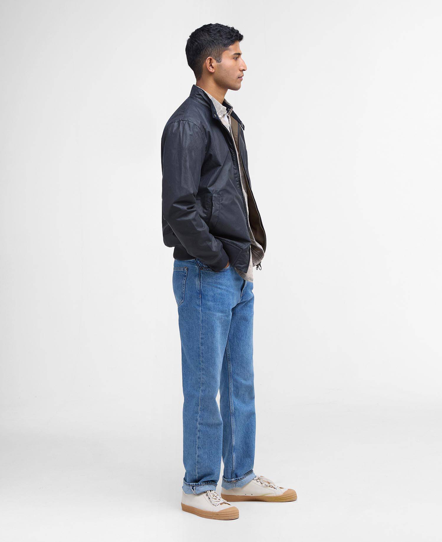 Lightweight Royston Waxed Jacket Royal Navy image number 1