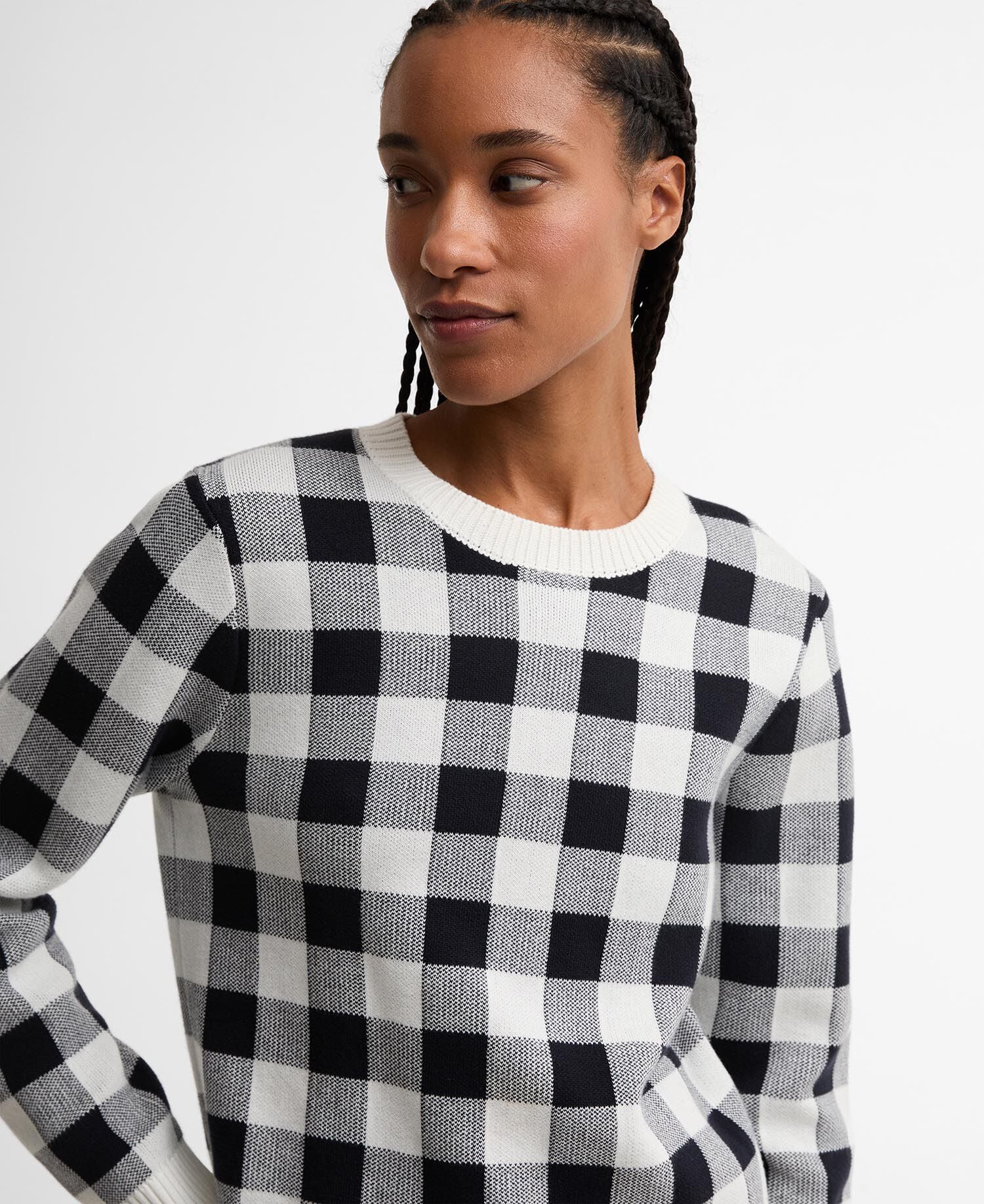 Maglione girocollo a quadretti Avebury Multi