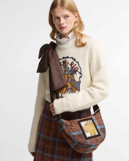 Barbour FARM Rio Fernanda Small Sling Bag Tropical Tea Tartan