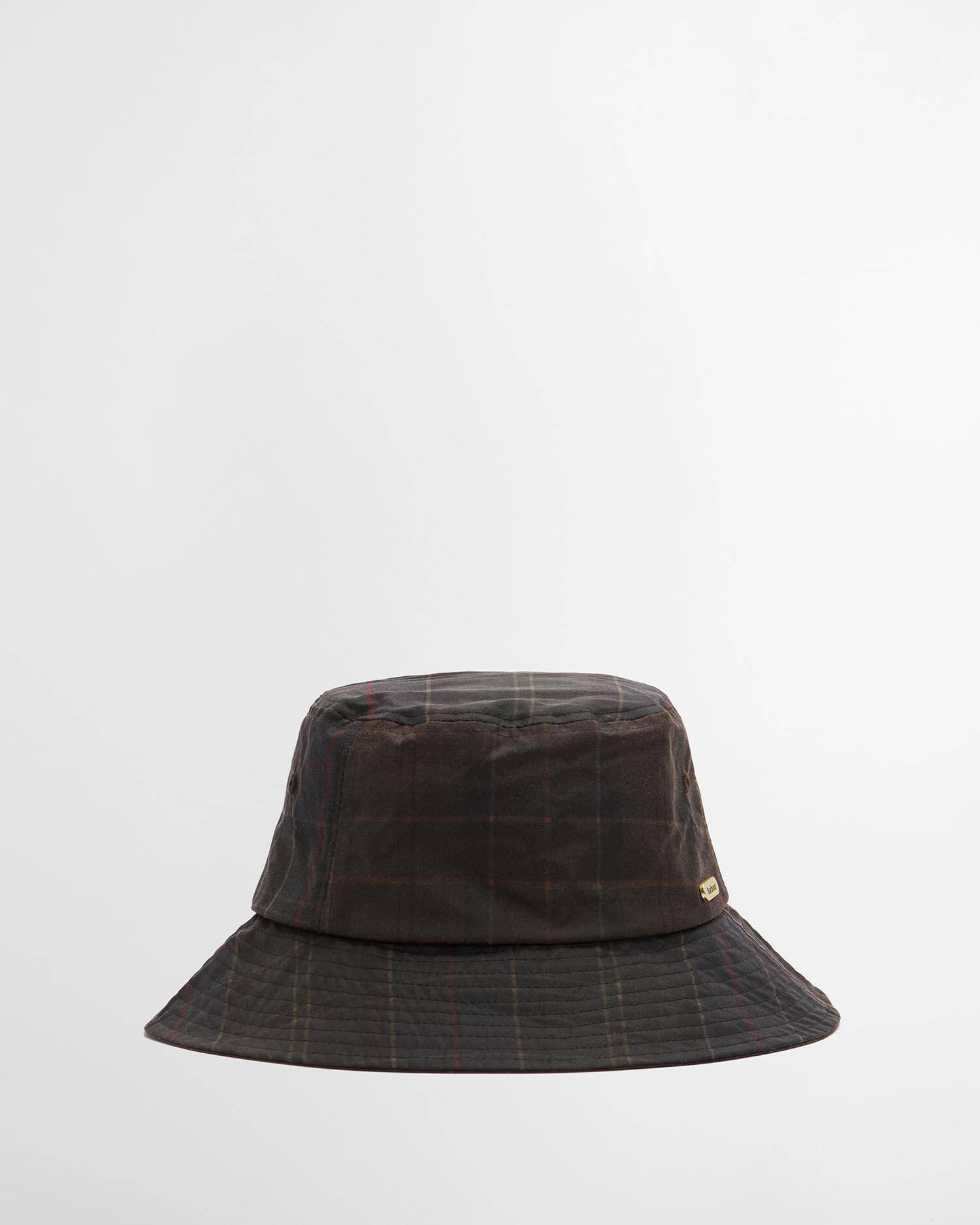 Barbour Bucket Hat Hazelwood Waxed Classic/Muted Tartan image number 0