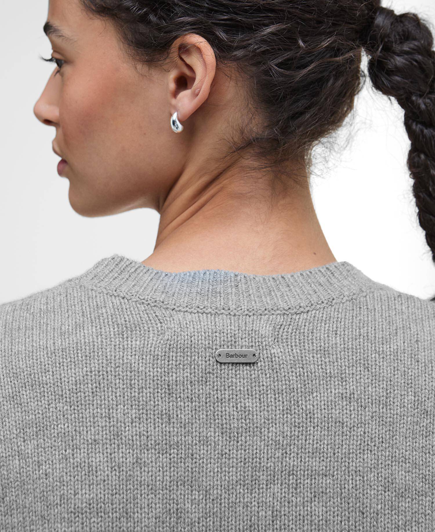 Woodhouse Wool-Cashmere Crew Neck Jumper Grey Marl image number 4