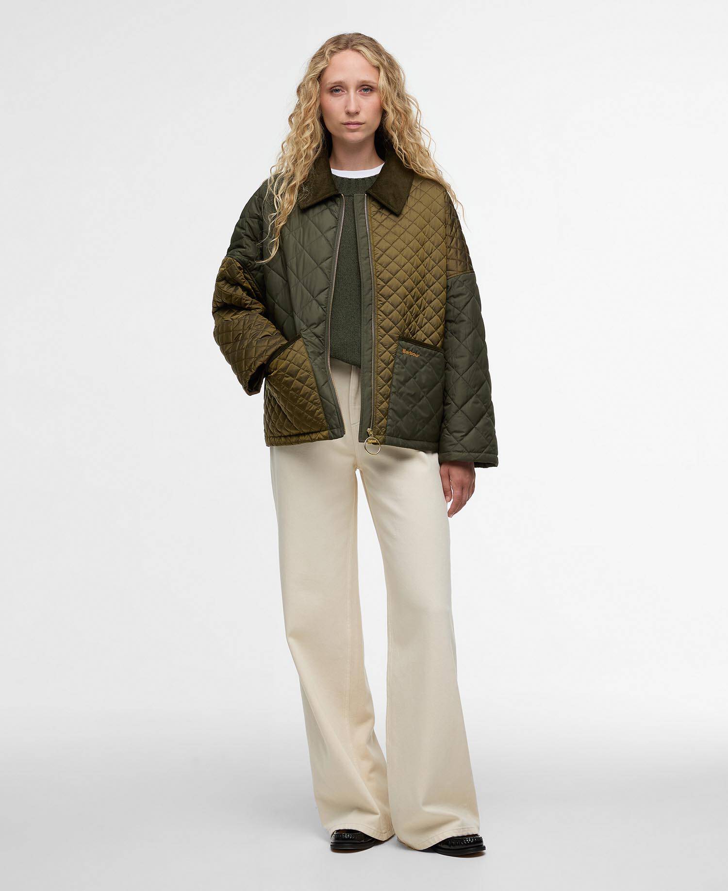 Steppjacke Danby Golden Olive/Olive/Ancient Tartan image number 1