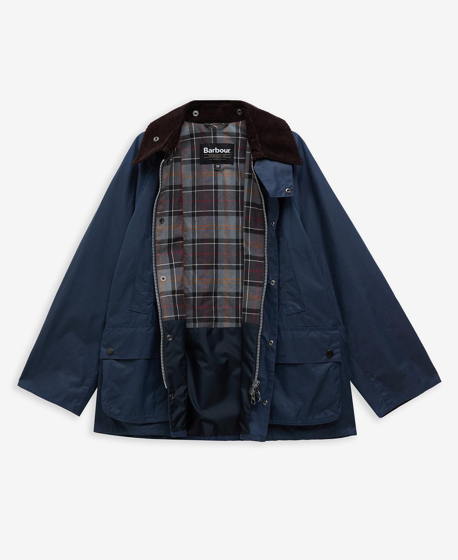 Giacca cerata OS Bedale Washed Cobalt