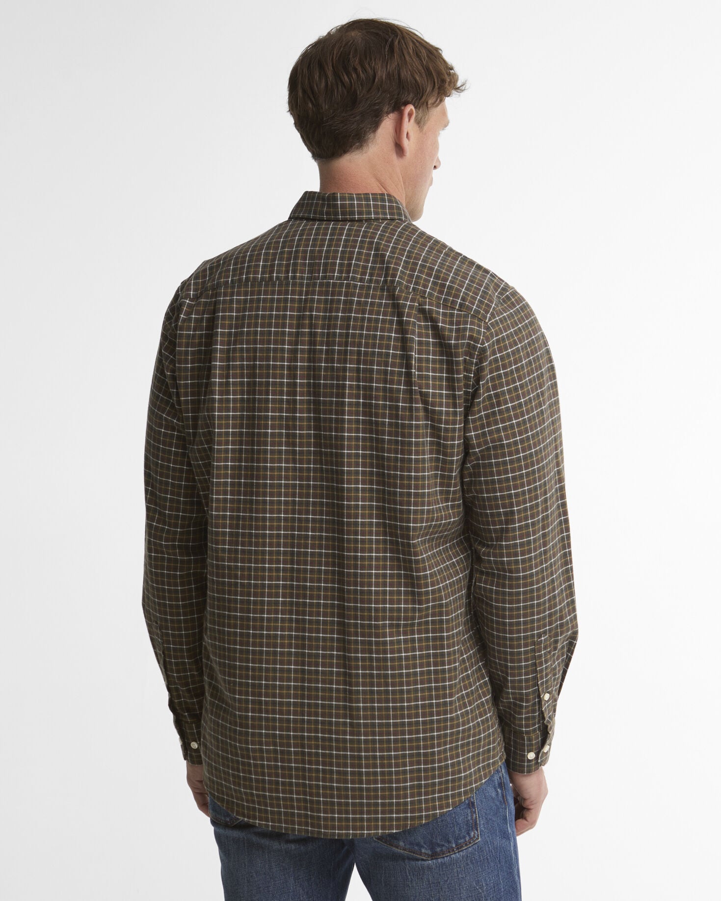 Barbour Hemd Alderwood Tattersall Olive