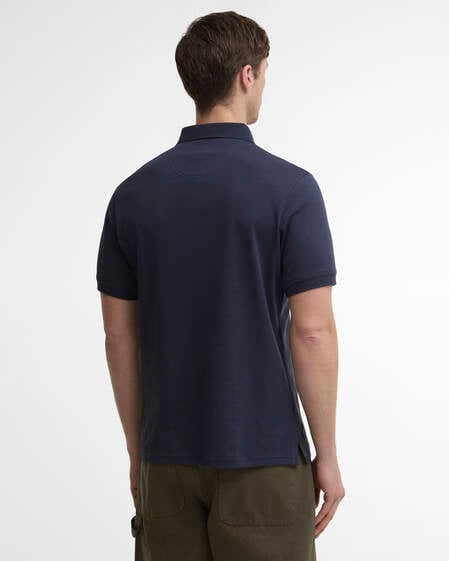 Barbour Poloshirt Tartan Bias Tartan Tailored Navy