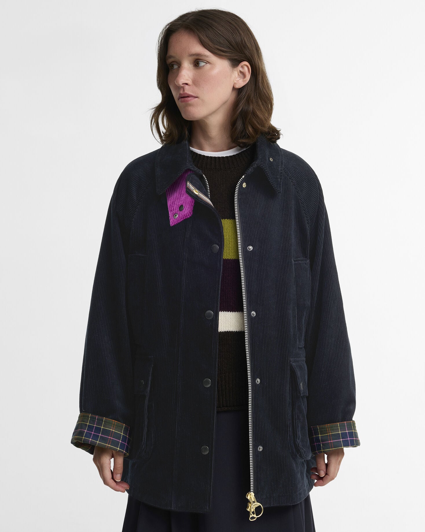 Buy Paul Smith Loves Barbour Women's Cord Beaufort Casual Jacket
