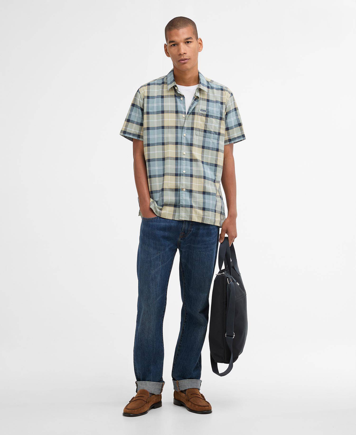 Gordon Short-Sleeved Tailored Shirt Highland Loch Tartan image number 1