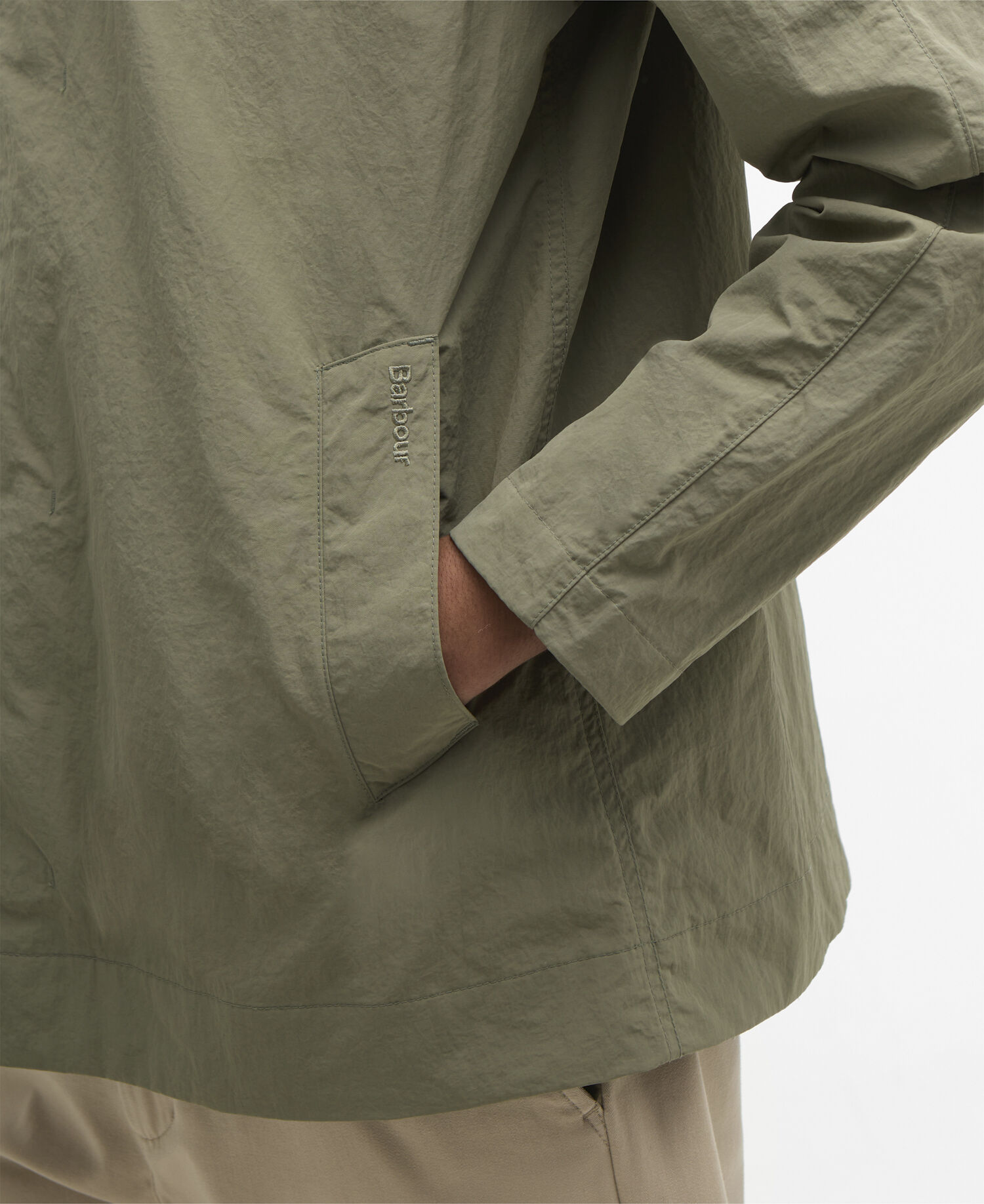 Giacca antipioggia corta Rokig Dusty Olive