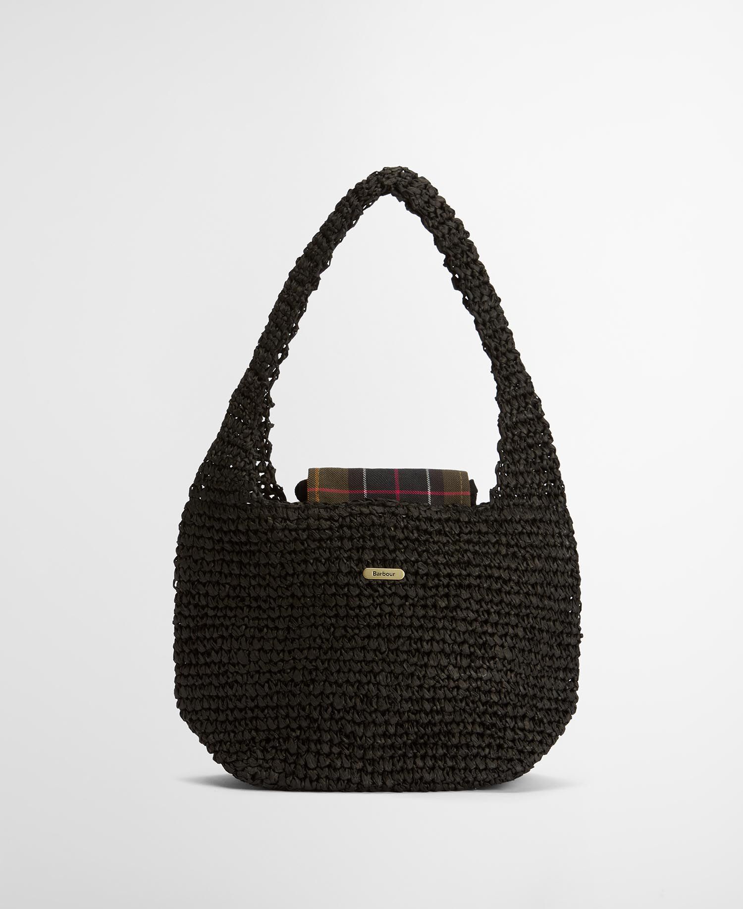 Lily Woven Tote Bag Black
