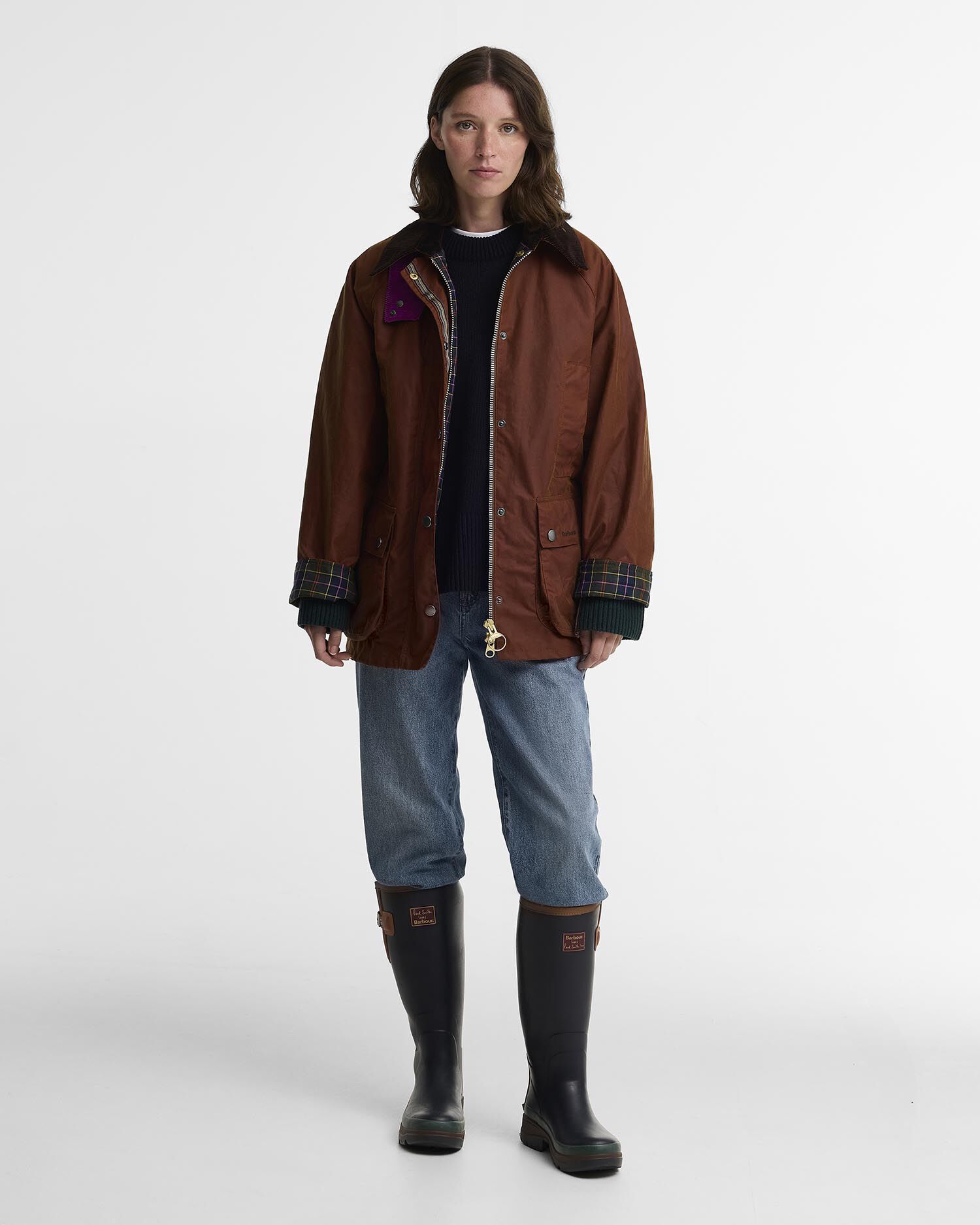 Paul Smith Loves Barbour Damen Gummistiefel Navy