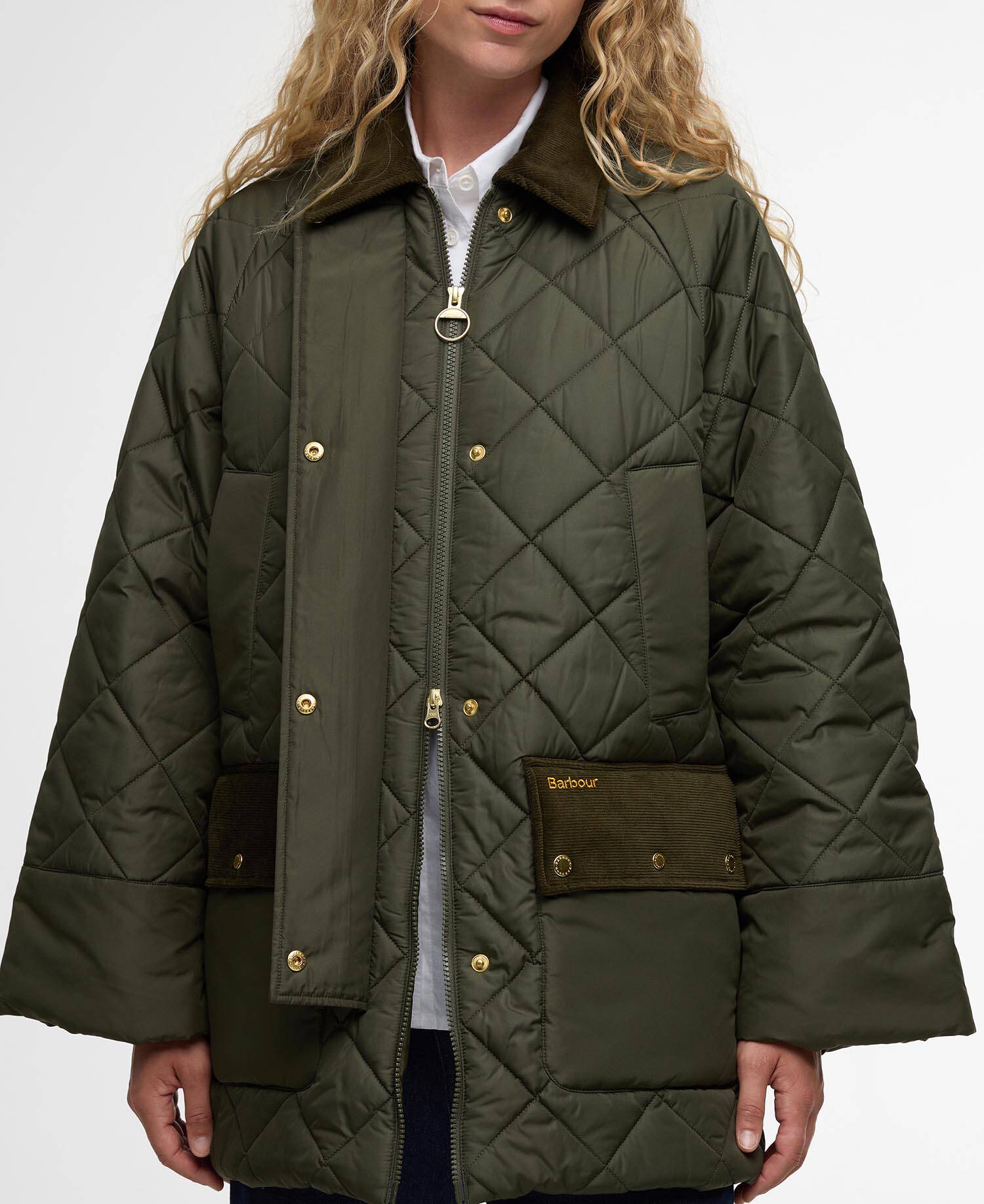 Steppjacke Aldburgh Olive/Ancient Tartan image number 4