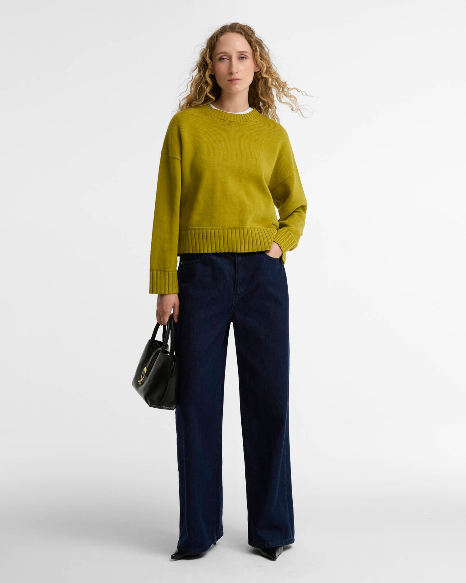 Harling Crew Neck Jumper Pear image number 1