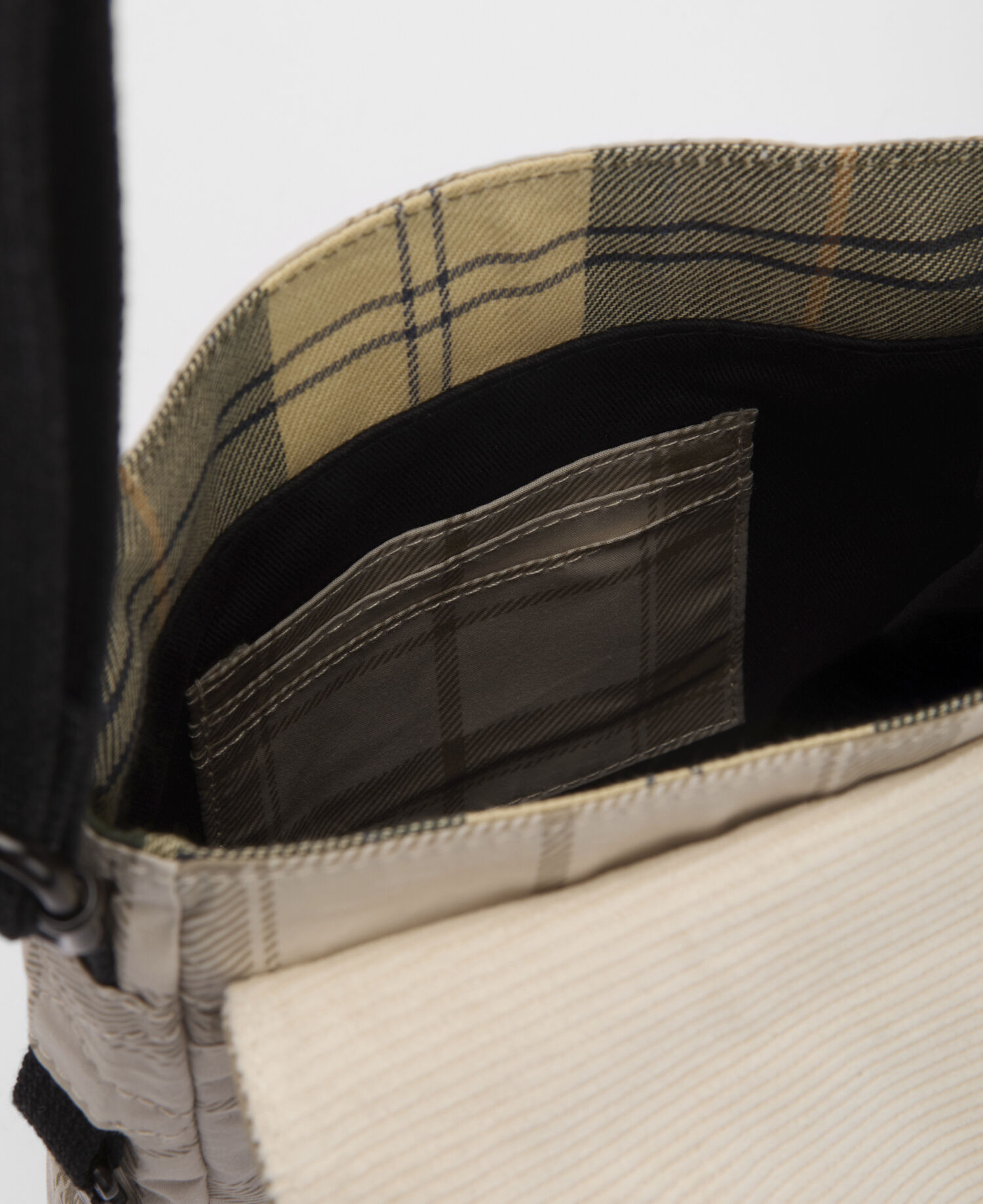 Transport Crossbody Bag Mist Tartan