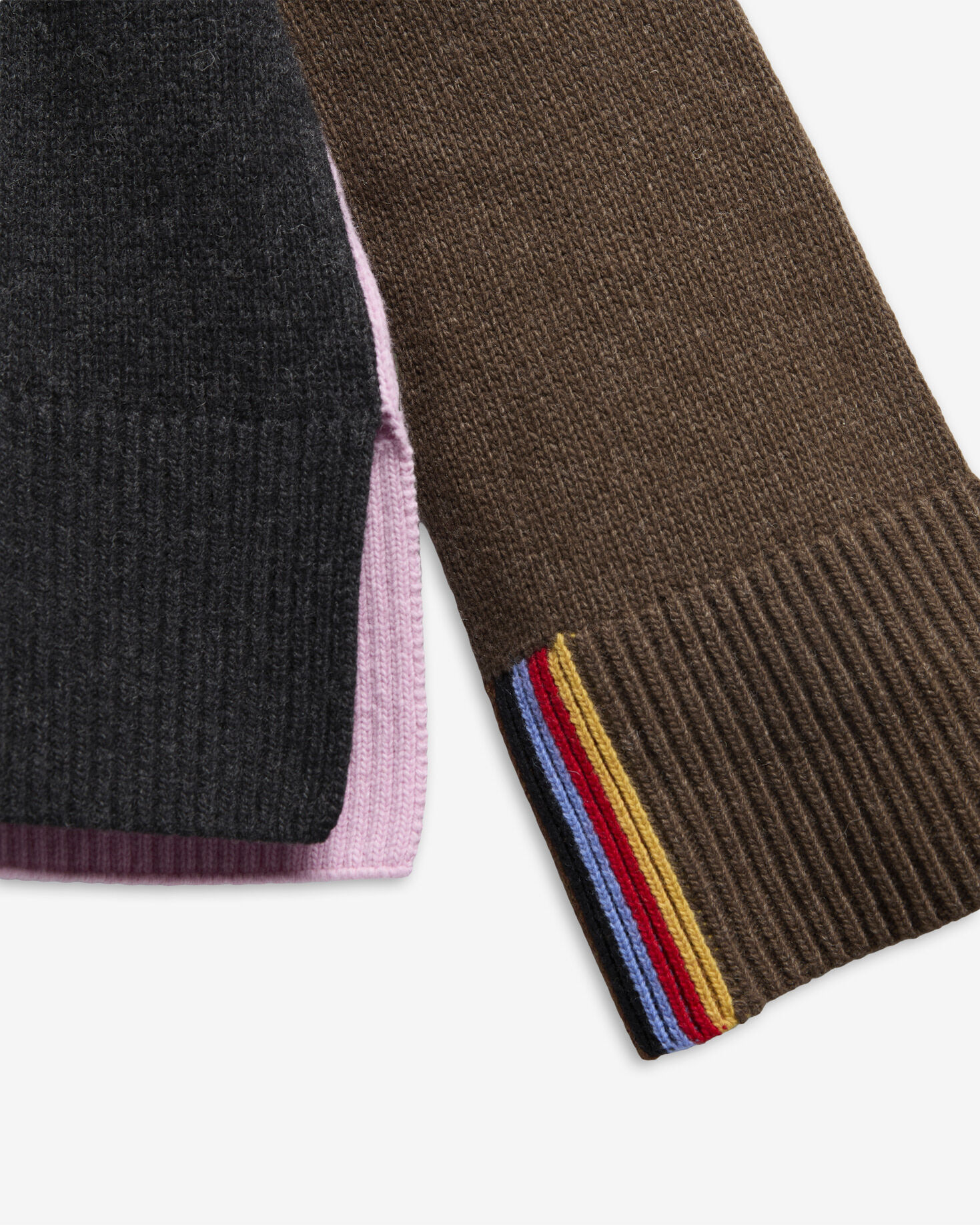 Paul Smith Loves Barbour Tyneside Wool-Blend Crew Neck Jumper Black Multi