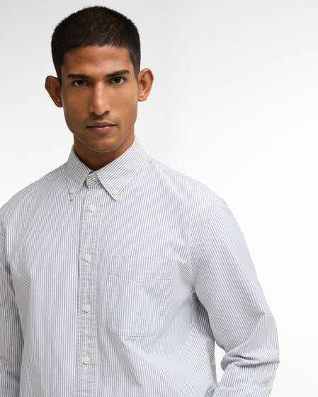 Camicia a maniche lunghe e righe con taglio classico Forest