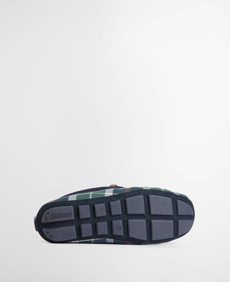 Monty Slippers Evergreen Festive Tartan