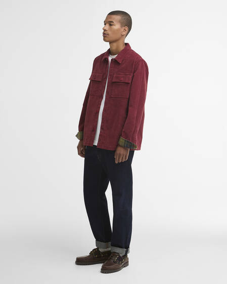Barbour Cordovershirt Tartan Trimmed Russet Brown