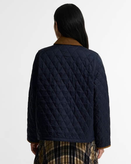 Giacca trapuntata Liddesdale Cropped Icons Dark Navy/Birchwood