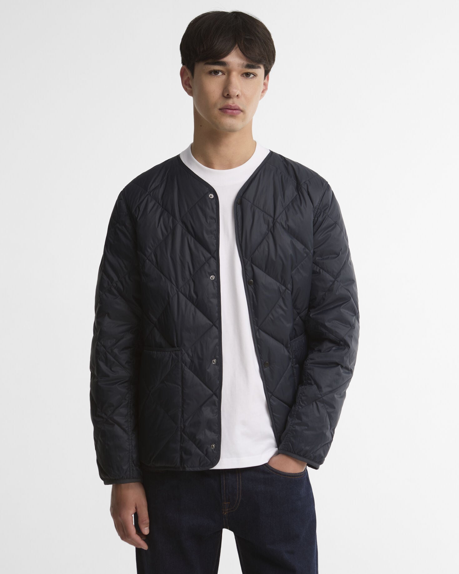 Lightweight Down Reversible Puffer Liner Dark Navy