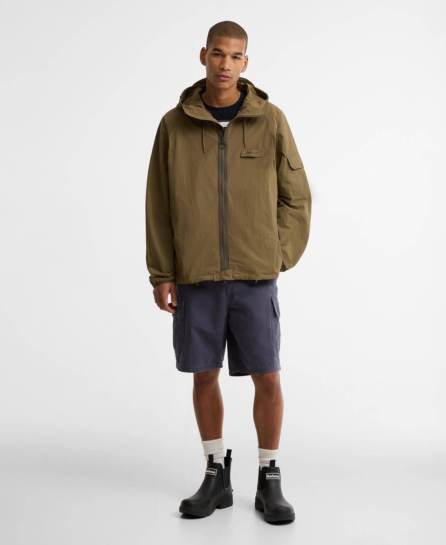 Jacke Re-Engineered Flyweight Showerproof Clay image number 1