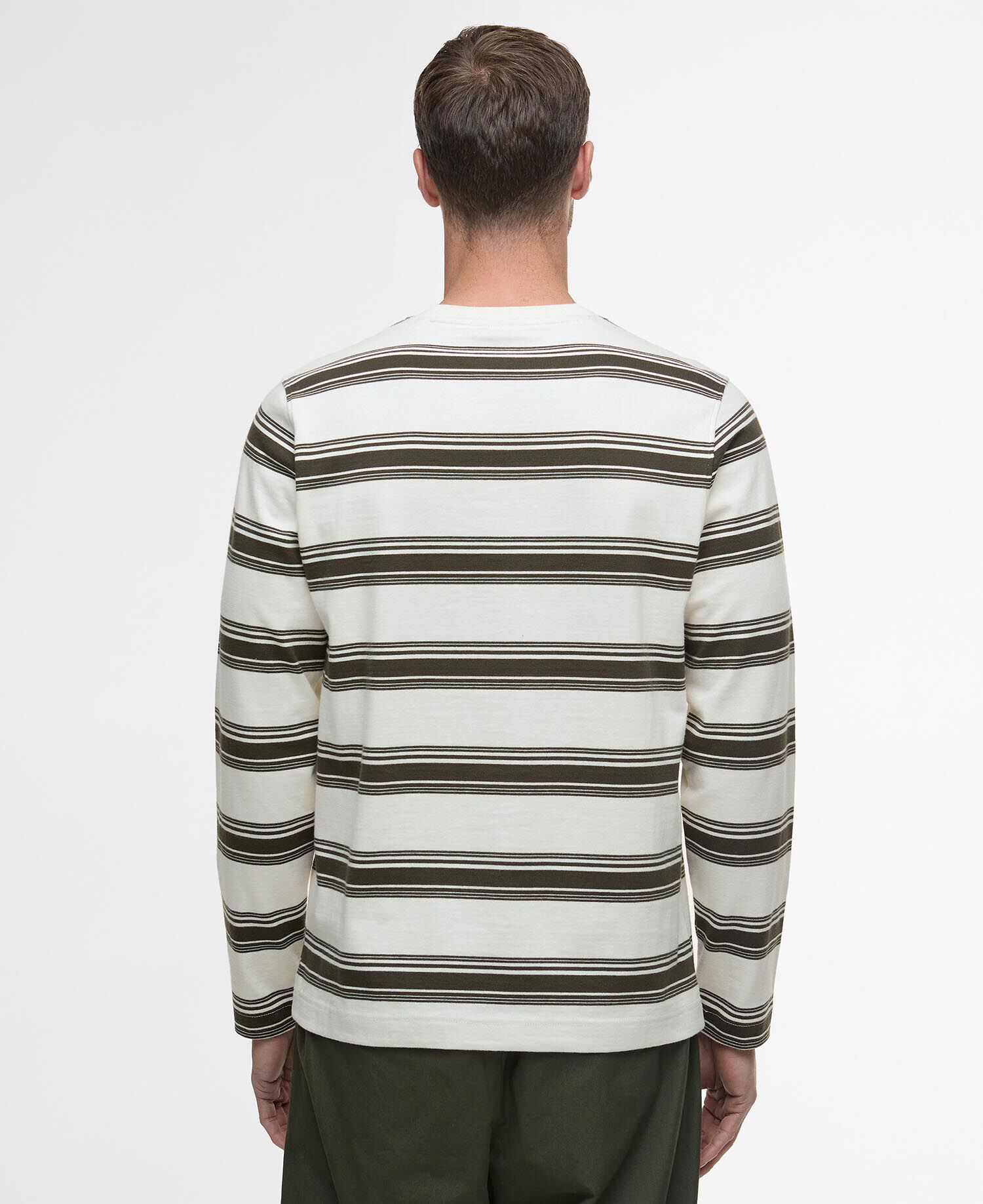 Langarmshirt Striped Tailored Whisper White