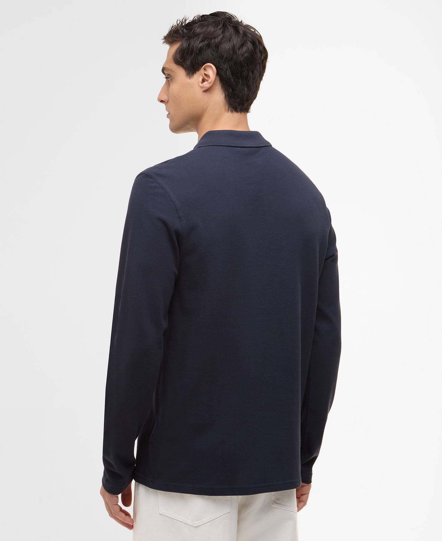 Marshall Long-Sleeved Polo Shirt Navy image number 2