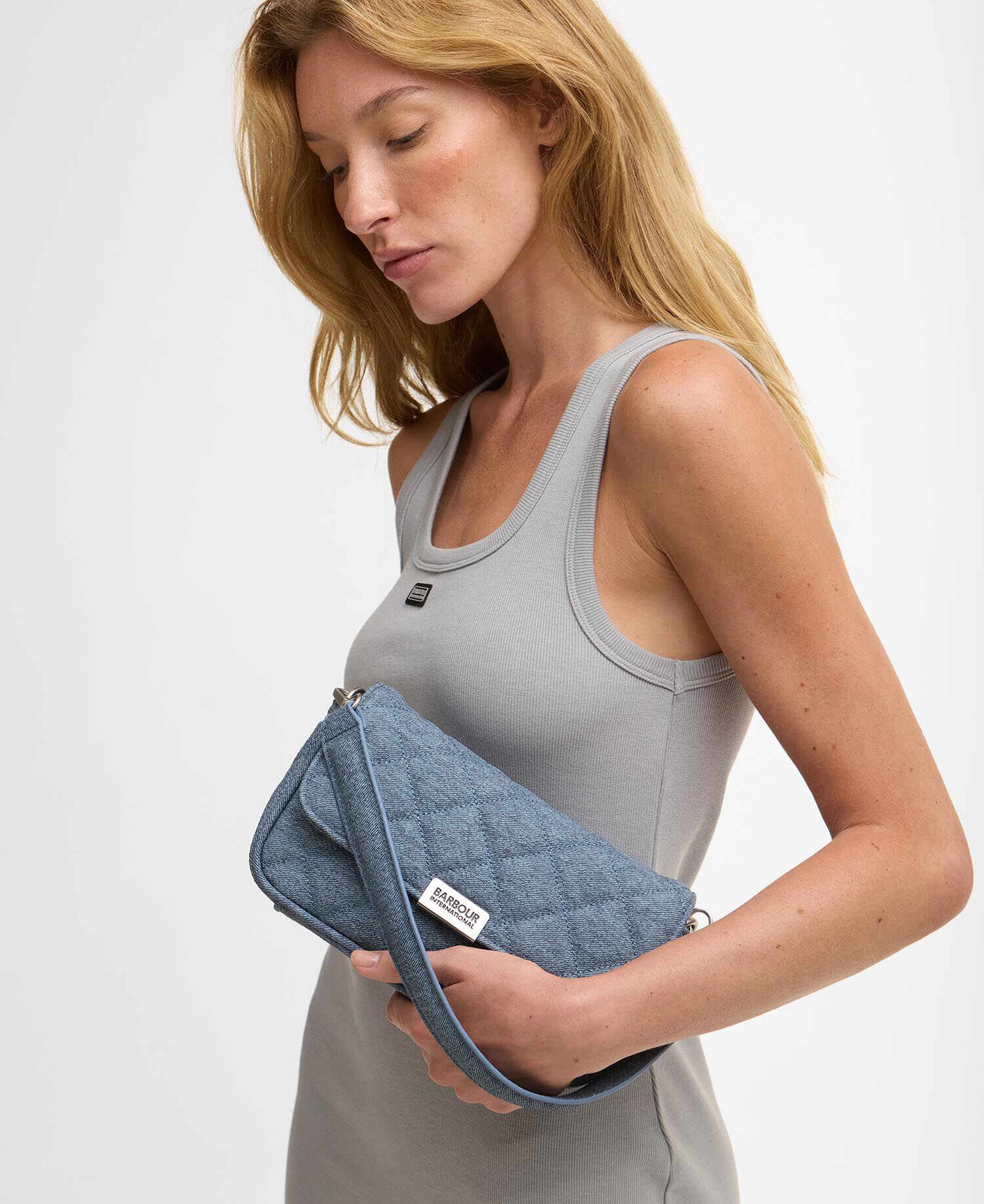 Denim Mini Soho Crossbody Bag Light Denim
