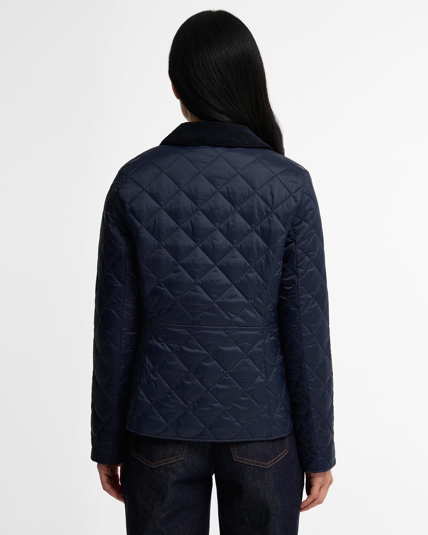 Deveron Quilted Jacket Navy-Pale Pink