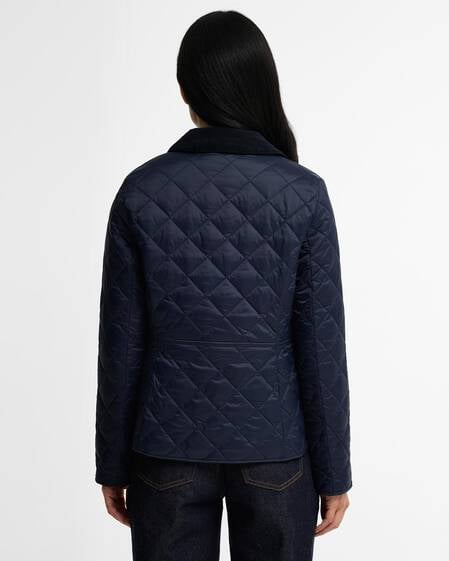 Deveron Quilted Jacket Navy-Pale Pink