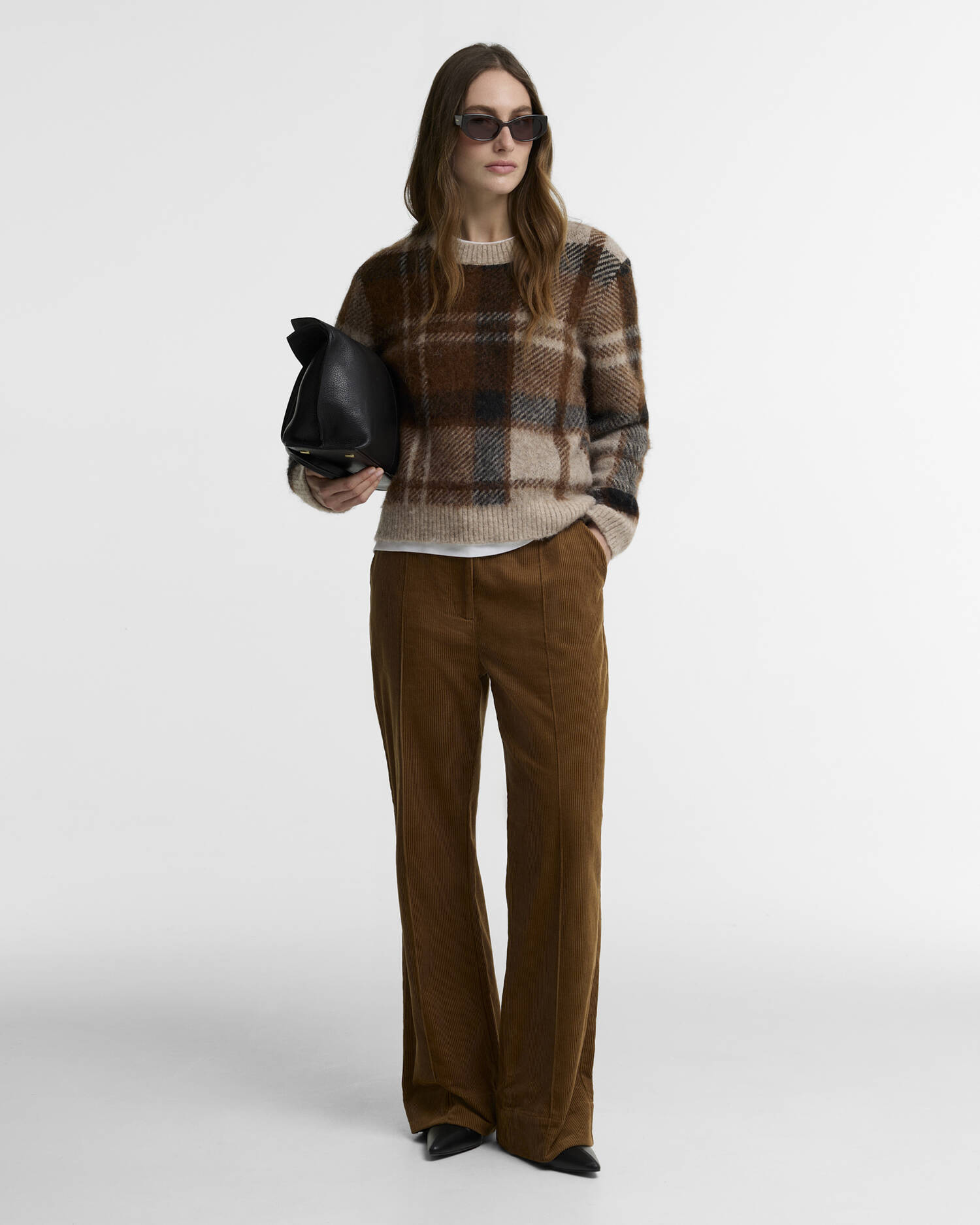 Glendyn Tartan Crew Neck Jumper Multi image number 1