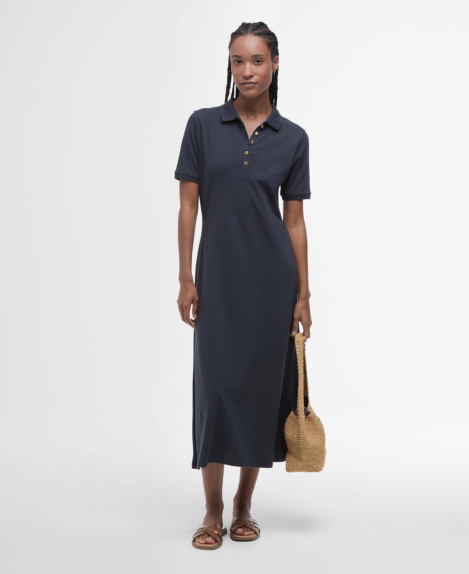 Celeste Midi Polo Dress Classic Navy image number 0