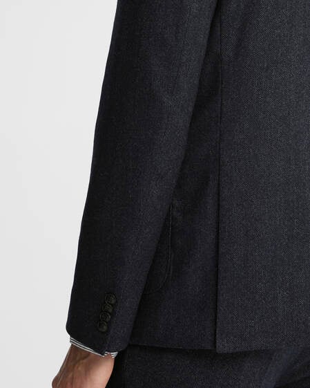 Blazer Carlton in lana e cashmere Navy Marl