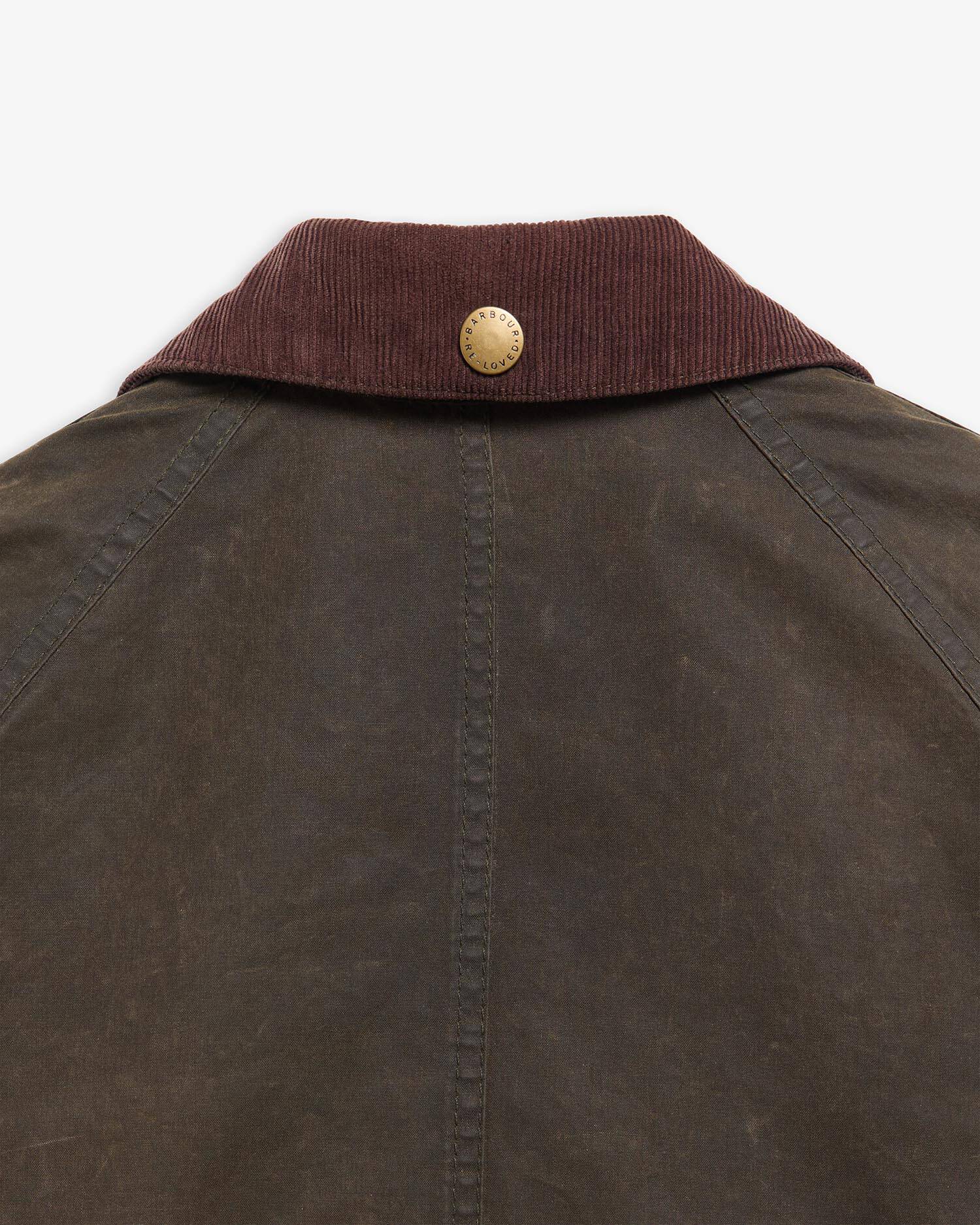 Barbour Re-loved Women's Beadnell Waxed Jacket - Size 8 Olive image number 3
