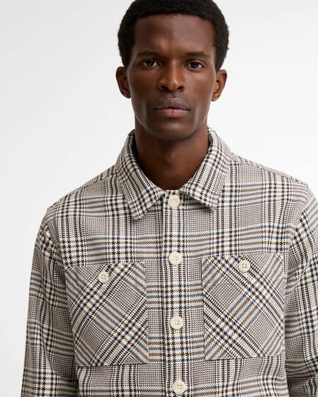 Overshirt Alderney Houndstooth Whisper White