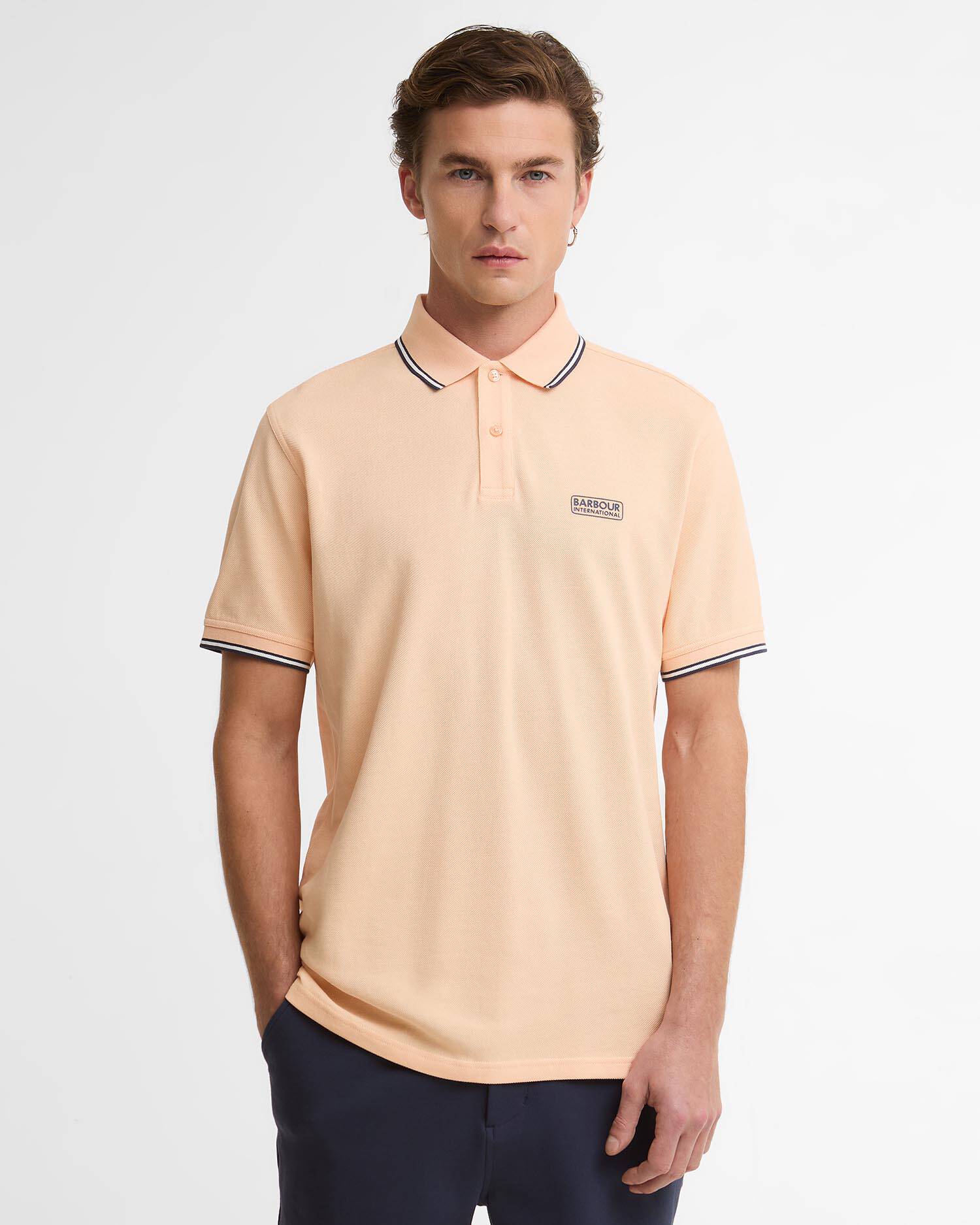 Poloshirt Evan Short-Sleeved Bleached Apricot image number 0