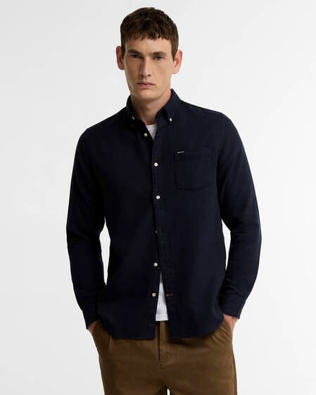 Buckley Tailored Long-Sleeved Shirt Navy