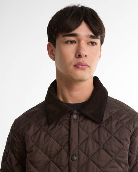 Select Liddesdale Quilted Jacket Dark Brown