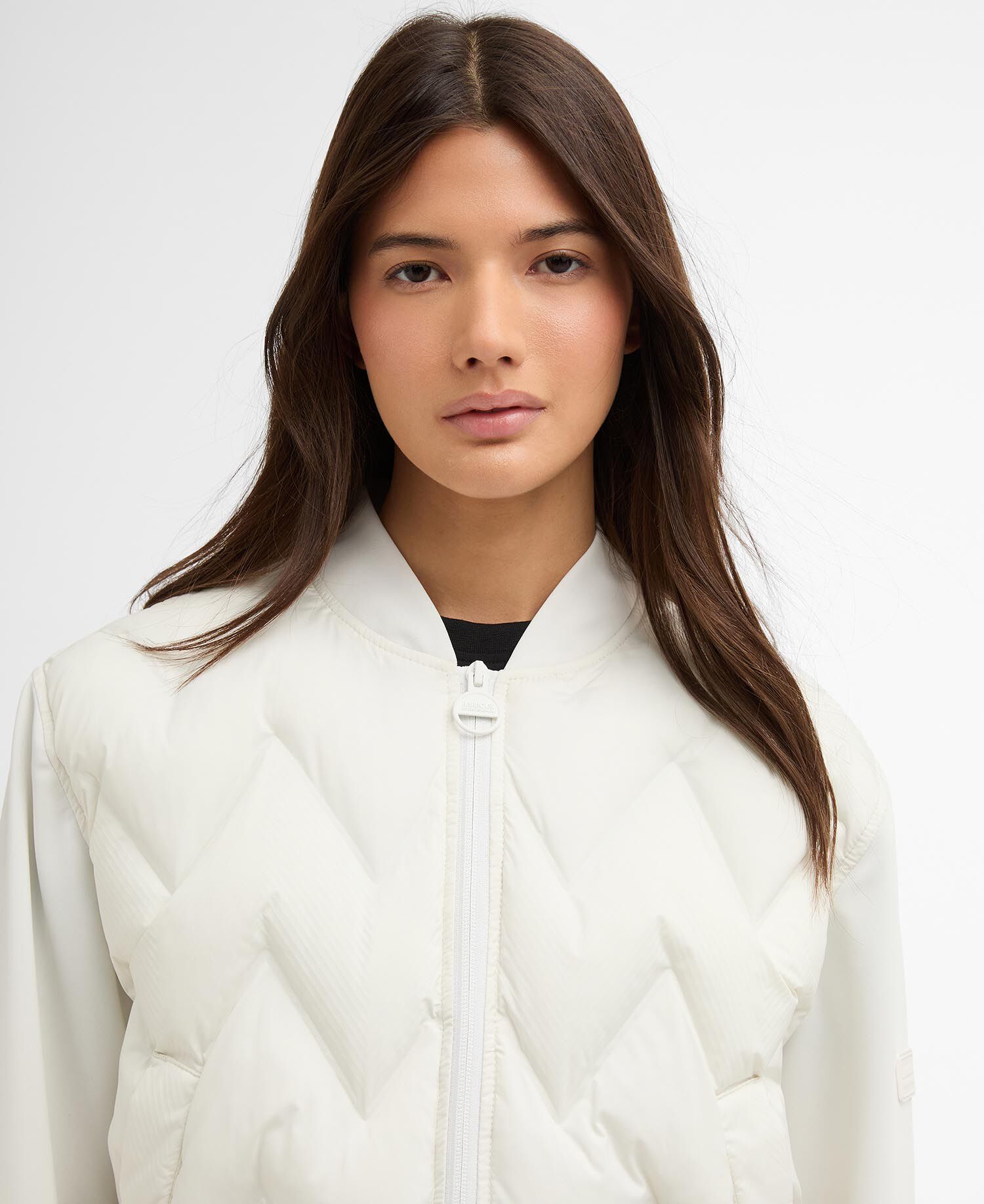 Prism Quilted Sweatshirt Vaporous Grey