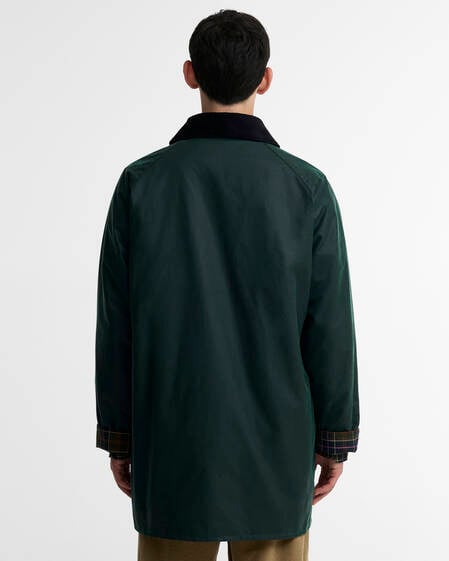 Paul Smith Loves Barbour Gamefair Waxed Jacket Bottle Green