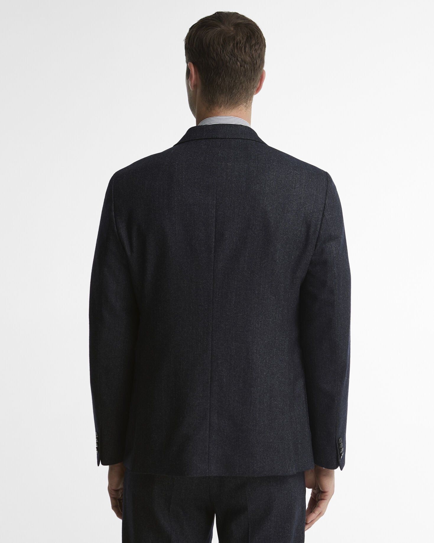 Blazer Carlton in lana e cashmere Navy Marl