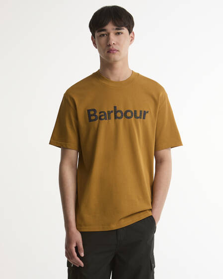Tartan Logo Oversized Graphic T-Shirt Cumin