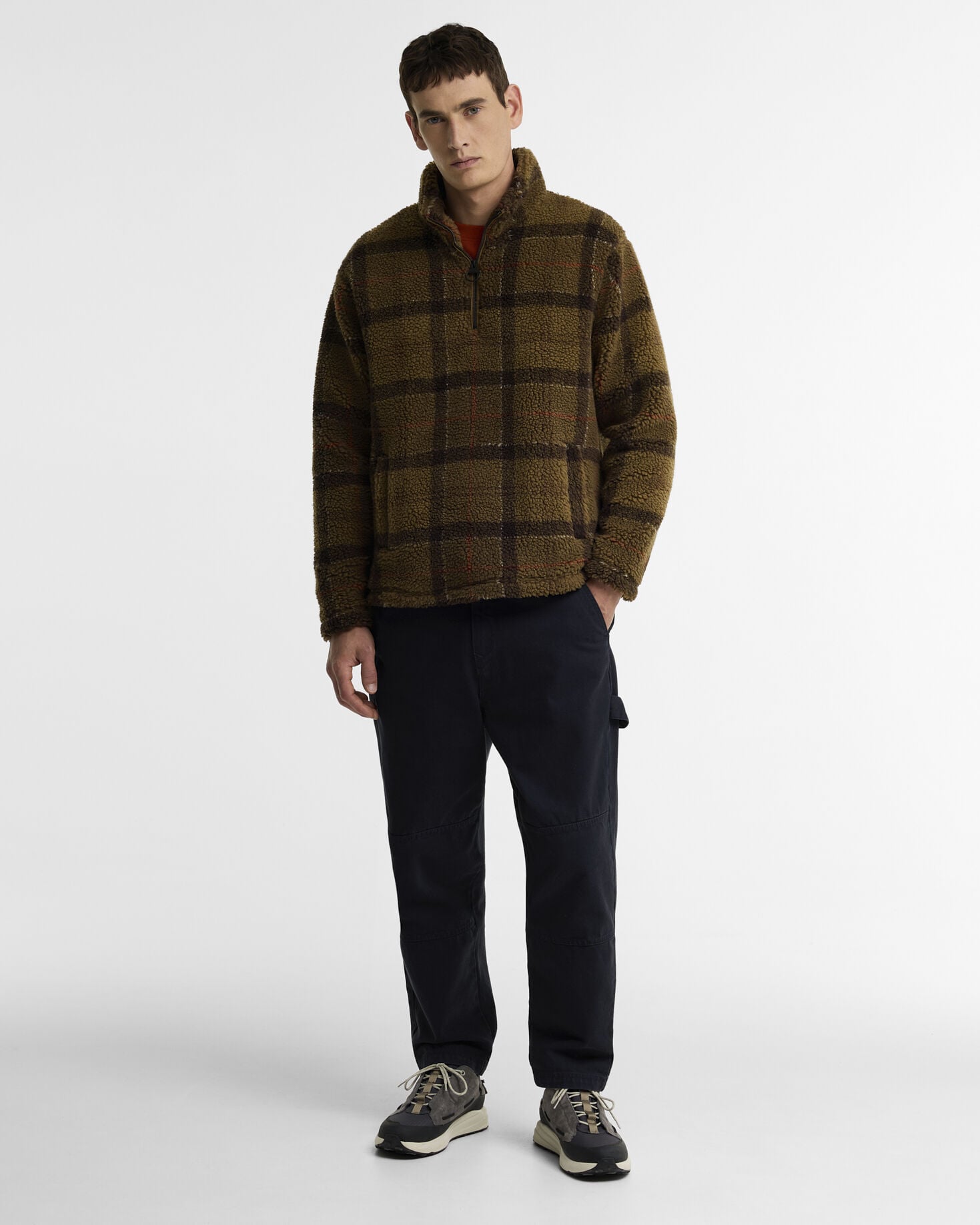 Harley Tartan Half-Zip Fleece Muted Tartan