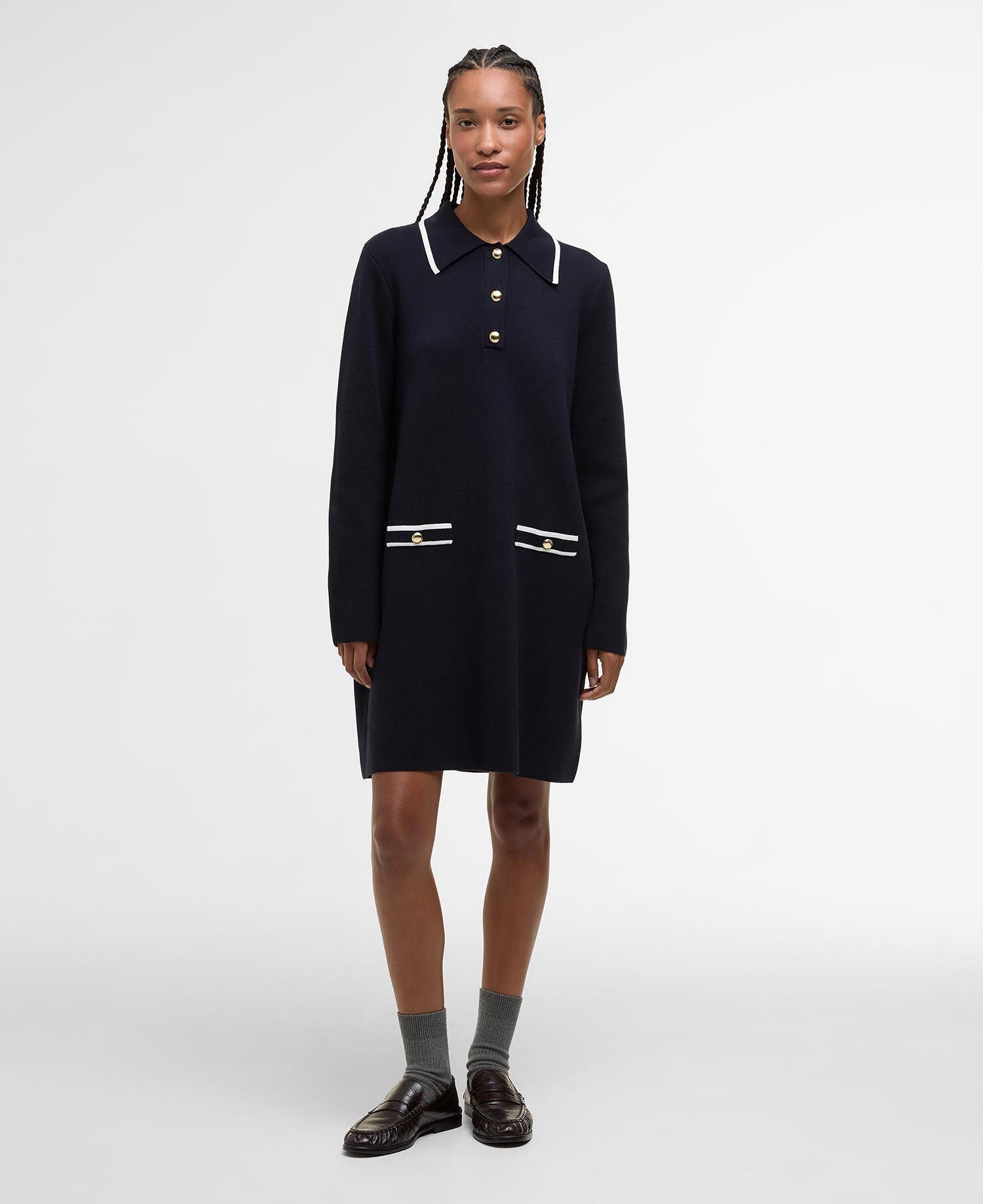 Strickkleid River Mini Dark Navy