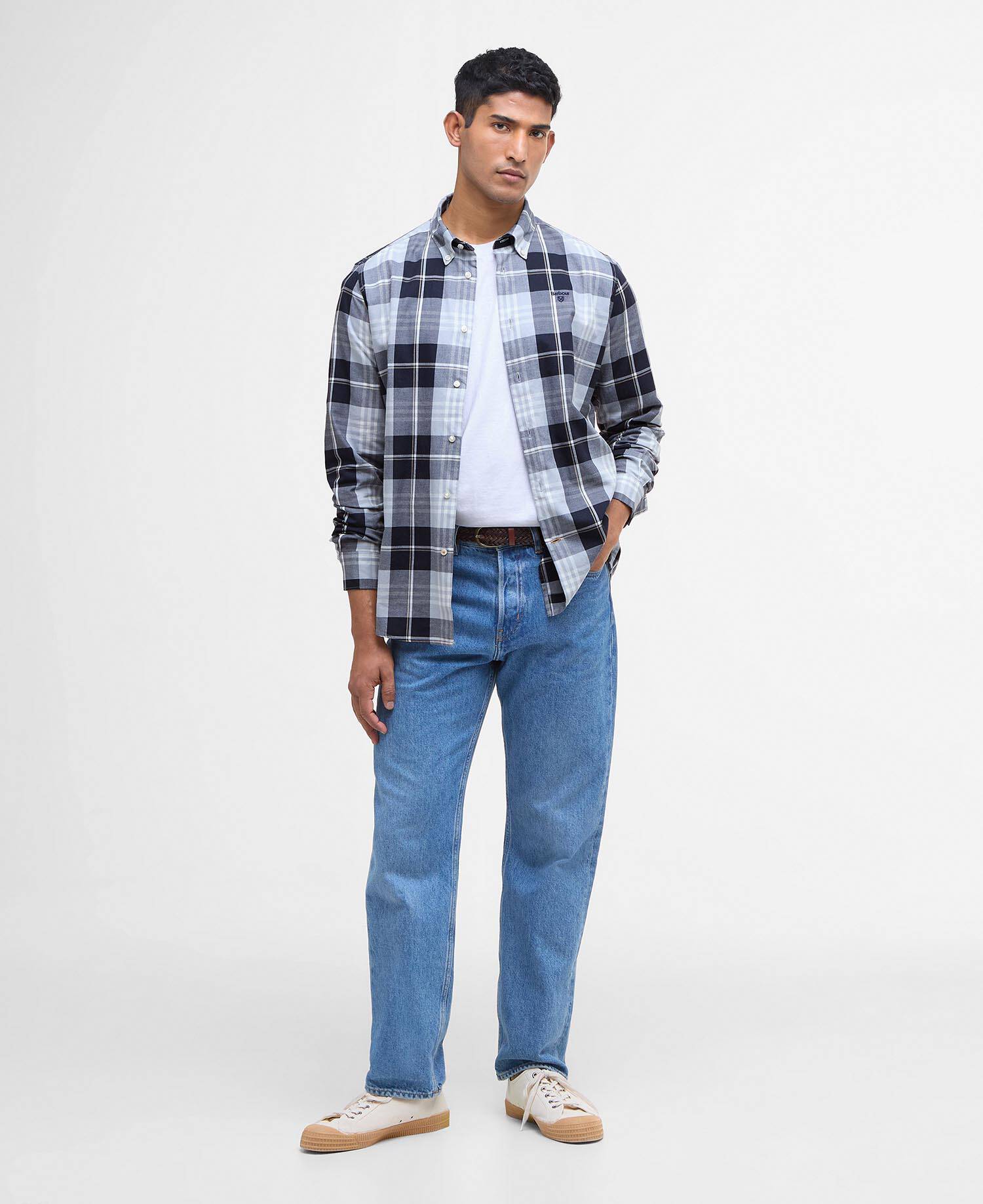 Edgar Tailored Long-Sleeved Shirt Mineral Blue image number 1