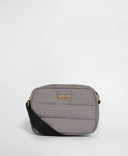 Monaco Check Baffle Quilted Crossbody Bag Truffle Check