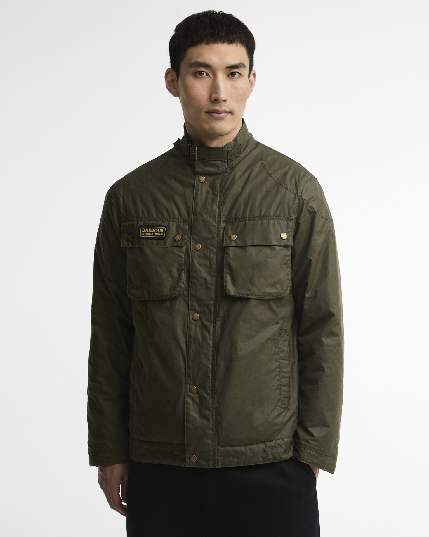 Wachsjacke Winter Merton Olive Night