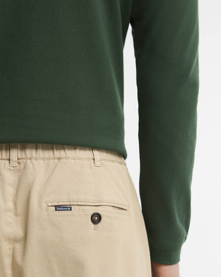 Washed Stretch Relaxed Trousers Light Stone