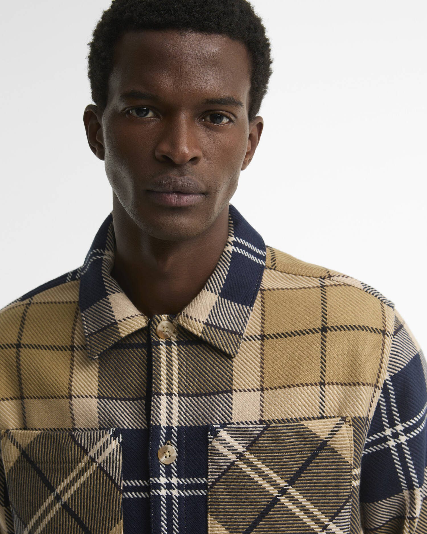 Oversized Tartan Overshirt Birchwood Dress Tartan image number 3
